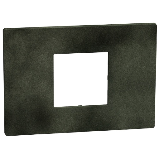 Light Now - Quadro de acabamento - 2 módulos centrados - Dark Green