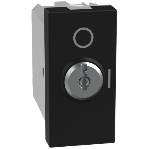 Light Now - Interruptor bipolar com chave - chaves diferentes - 1 módulo - Dark