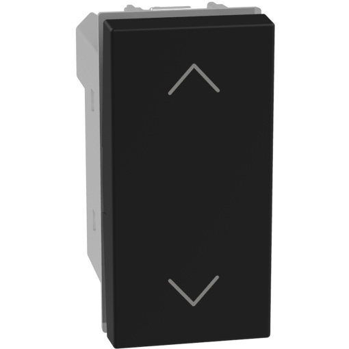 Light Now - Comutador para estores - 10 AX - 250 V - 1 módulo - Dark