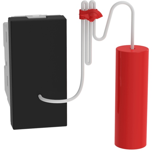 Light Now - Botão de cordão 1P NANF - 10A 250 V - 1 módulo - Dark 