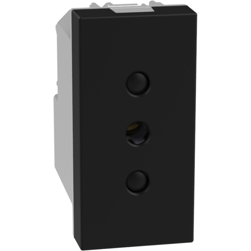 Light Now - Tomada 2PT 10A standard italiano - lig.parafusos - 1 módulo - Dark