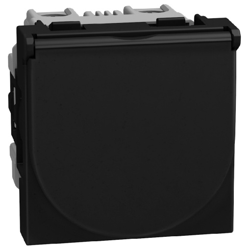 Light Now - Tomada 2PT tipo sch - 16A250V - lig.parafusos - 2 mód - Dark