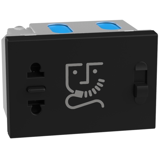 Light Now - Tomada para máquina de barbear - 230V - 115230V - 3 mód - Dark