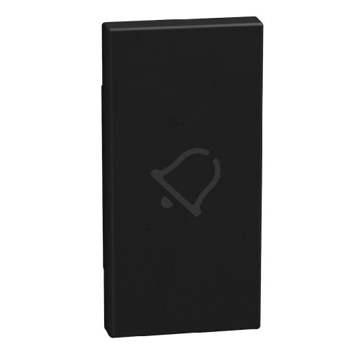 Light Now - Tecla axial com símbolo campainha - 1 módulo - Dark