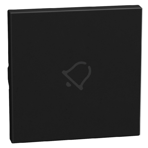 Light Now - Tecla axial com símbolo campainha - 2 módulos - Dark