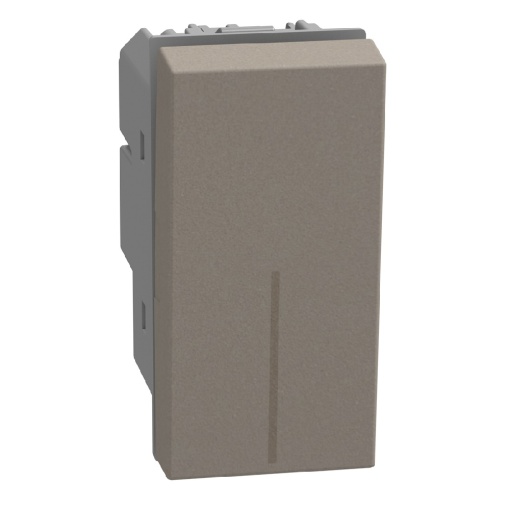 Light Now - Interruptor bipolar iluminável - 16 AX - 250 V - 1 módulo - Stone