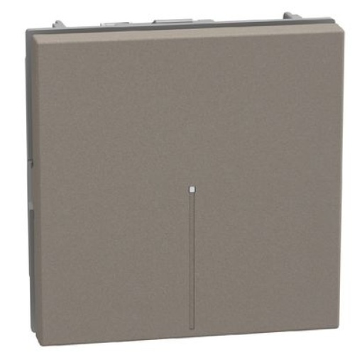 Light Now - Inversor de grupo axial iluminável - 10 AX-250 V - 2 mód - Stone