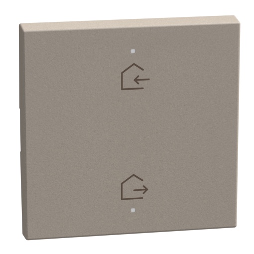 Light Now MYHOME - Tecla com símbolo - EntrarSair, 2 funções, 2 módulos - Stone