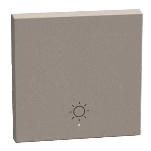 Light Now MYHOME - Tecla com símbolo - Luz da escada, 1 função, 2 módulos- Stone