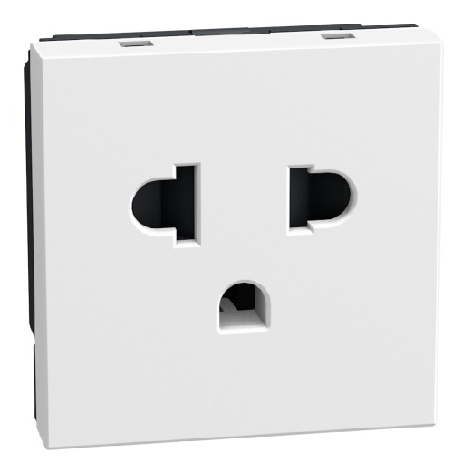 Light Now - Tomada 2PT standard EuroUS - 16A250V - 2 módulos - White