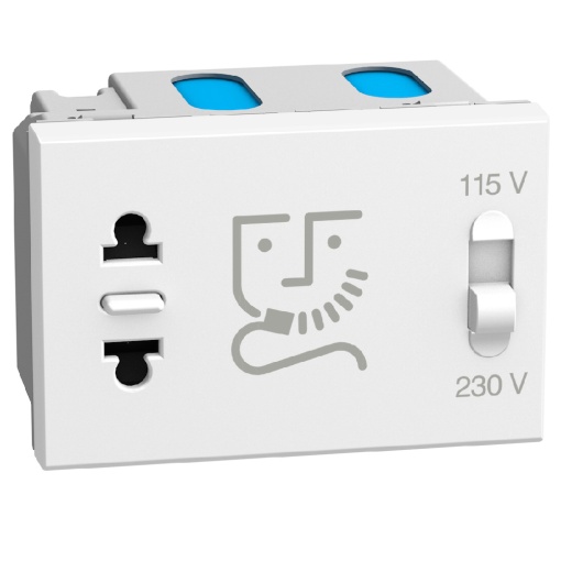 Light Now - Tomada para máquina de barbear - 230V - 115230V - 3 mód - White