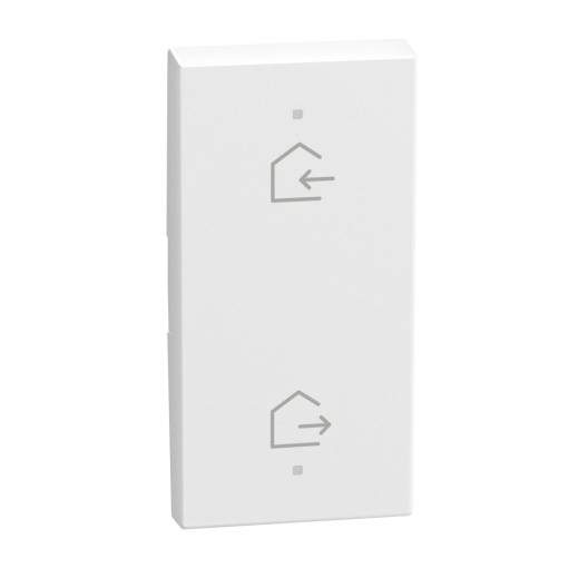 Light Now MYHOME - Tecla com símbolo - EntrarSair, 2 funções, 1 módulo - White