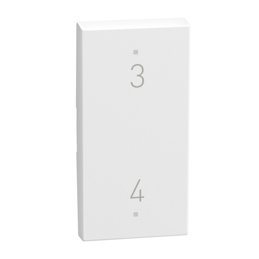 Light Now MYHOME - Tecla com símbolo - Cenário 3-4, 2 funções, 1 módulo - White