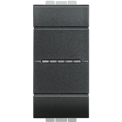 Livinglight - Inversor de grupo iluminável - Comando axial - Antracite, 1 módulo