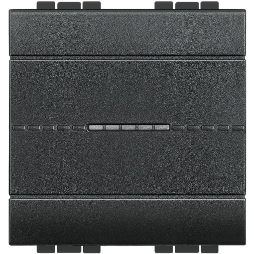 Livinglight - Inversor de grupo iluminável - Comando axial - Antracite, 2 mód