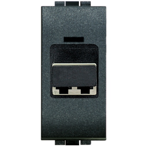 Livinglight - Conector LC para cabo fibra ótica - duplex - 1 módulo - antracite