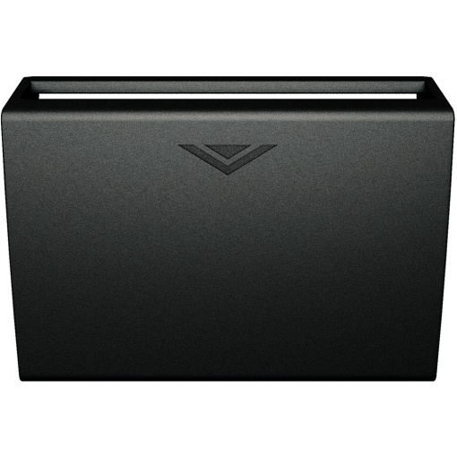 Livinglight - Frontal para interruptor de cartão - Antracite, 2 módulos