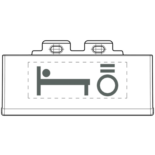 Livinglight - Tecla basculante personalizável Kit difusor - Antracite - 1módulo