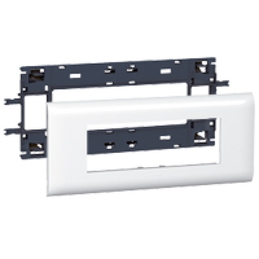 Calha DLP - Quadros Mosaic de 6 módulos - Para tampa de 85 mm - Branco