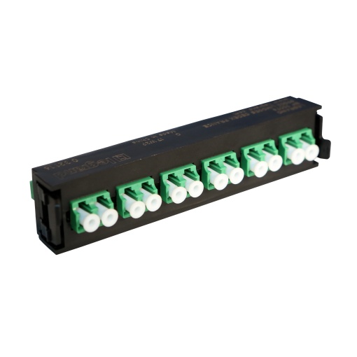 Bloco fibra ótica LC APC duplex para 12 fibras óticas monomodo