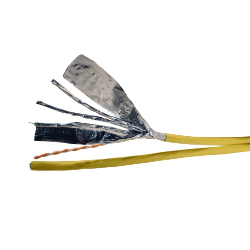 Cabo de cobre cat. 6A - FFTP - 2 x 4 pares LSZH - 500 m