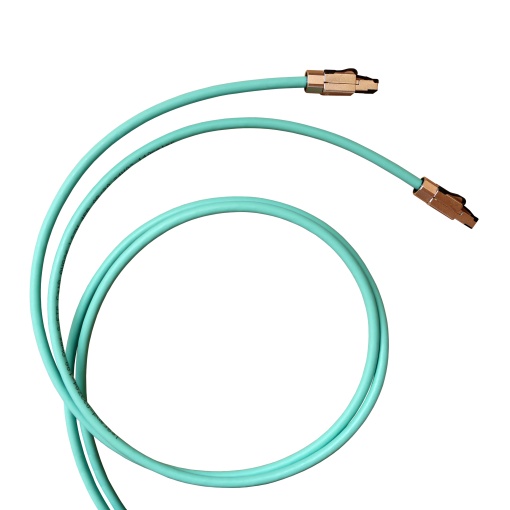 CORD CAT8 S FTP LSZH AQUA 2M