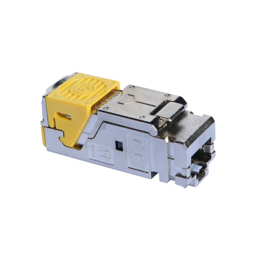 LCS3 - Conjunto 6 conectores RJ 45 cat. 6A para painel plano e em ângulo - UTP