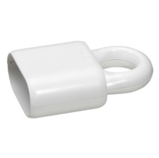 Ficha fêmea 2P - 6 A com anel de extração - branco