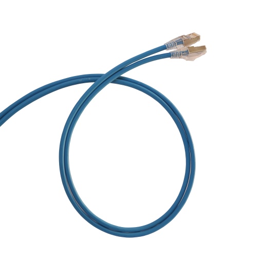 LCS3 - Cordões RJ 45 cat. 6 - FUTP impedância blindada 100 Ω -LSZH - azul - 1m