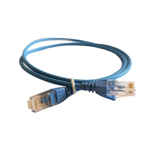 LCS3 - Cordões RJ 45 cat. 6 - UUTP impedância blindada 100 Ω -LSZH - azul - 1m