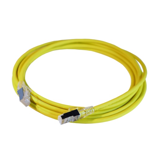 LCS3 Cordões RJ 45 cat. 6A - SFTP impedância blindada 100 Ω -LSZH amarelo 2m
