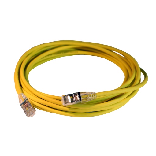 LCS3 Cordões RJ 45 cat. 6A - SFTP impedância blindada 100 Ω -LSZH amarelo - 5m
