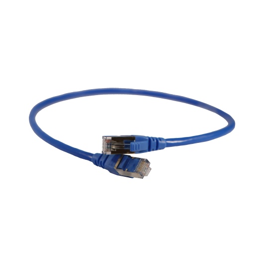 LCS3 - Cordões RJ 45 cat. 6 - FUTP impedância 100 Ω - PVC - azul - 0,5m