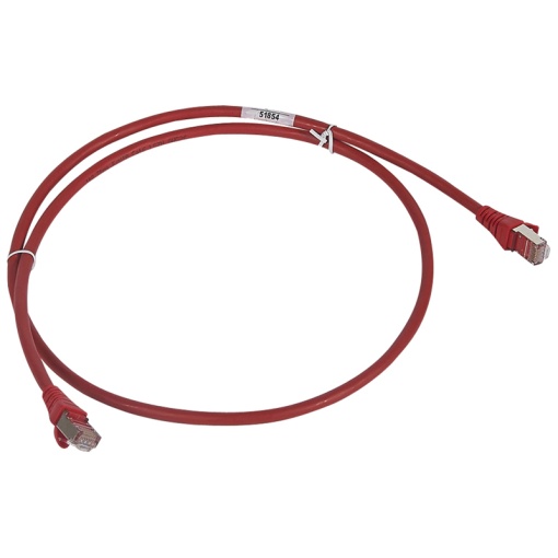 LCS3 - Cordões RJ 45 cat. 6 - FUTP impedância 100 Ω - LSZH - vermelho - 5m