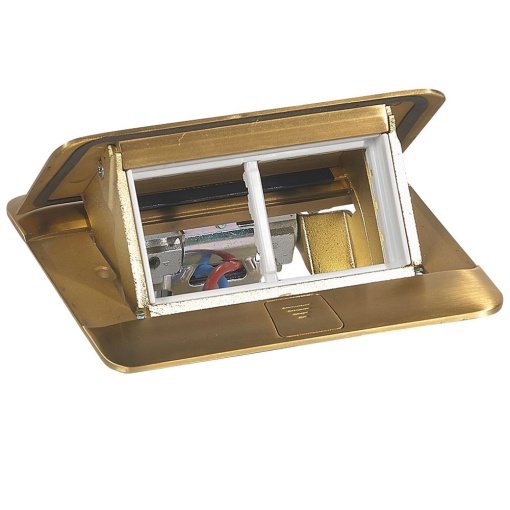 Caixa Pop-up para chão vazia para equipar - 4 módulos - Bronze