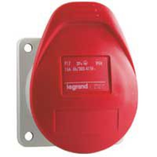 Tomada de encastrar dimensões reduzidas P17 - 16 A- 380415 V - 3PNT - IP44
