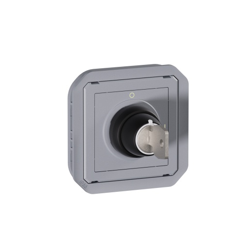 Plexo IP 55 componível - Interruptor chave Ronis Nº 455 - 2 posições, Cinzento