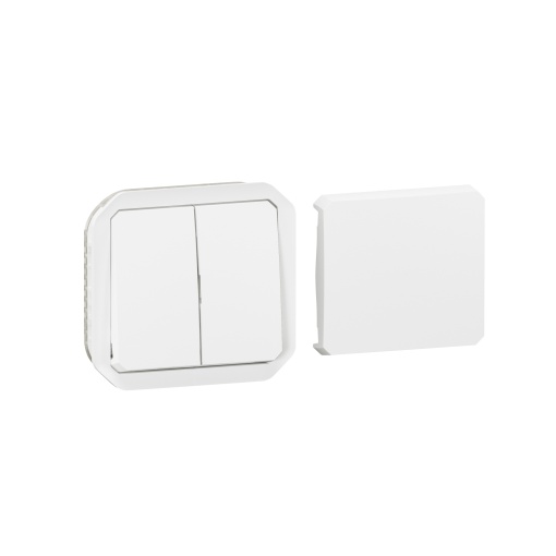Plexo IP 55 componível - Mecanismo Multifunções reversível, Branco