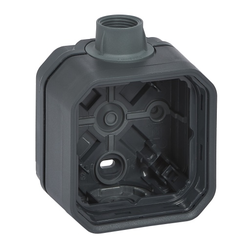 Plexo IP 55 componível - Caixa saliente simples para bucins ISO20, Antracite