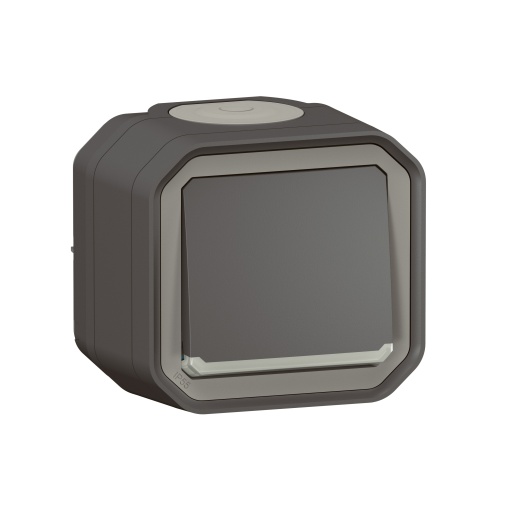 Plexo IP 55 monobloco saliente - Comutador de escada c sinalização 230V, Antra