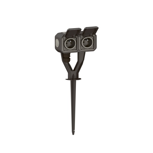 Plexo IP 55 monobloco saliente - Piquete de jardim, Antracite
