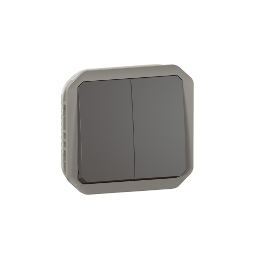 Plexo IP 55 componível - Comando multifunções duplas, Antracite