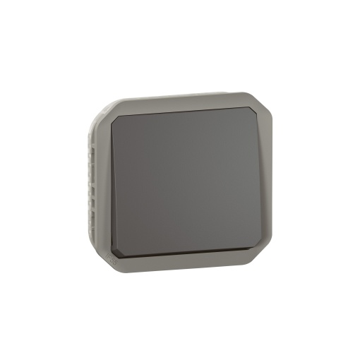 Plexo IP 55 componível - Botão simples NA, Antracite