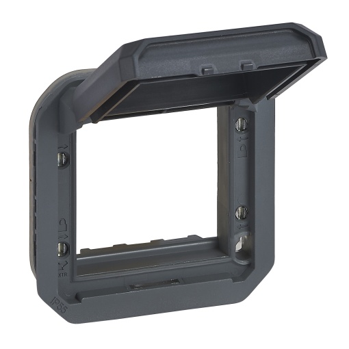 Plexo IP 55 componível - Adaptador Mosaic com tampa opaca, Antracite