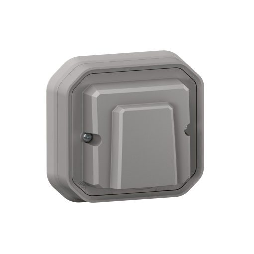 Plexo IP 55 monobloco encastrar - Saída de cabos 16 A, Cinzento