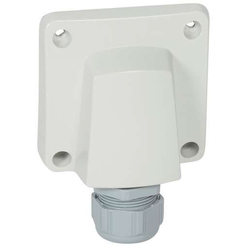 Plexo IP 55 monobloco encastrar - Saída de cabos 20 A  32 A, Cinzento