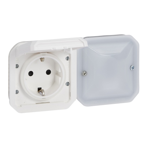 Plexo with Netatmo - Tomada de energia conectada, 2PT tipo Schuko, Branco