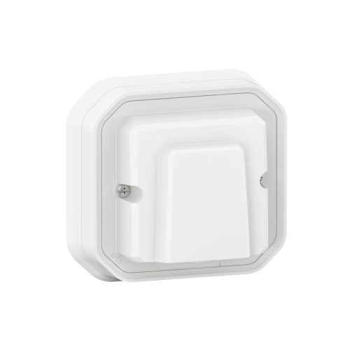 Plexo IP 55 monobloco encastrar - Saída de cabos 20 A com 3 ligadores, Branco