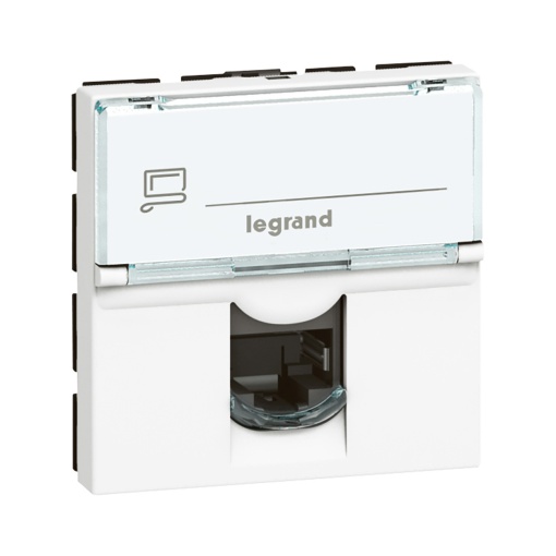 Mosaic - Tomada RJ45 - Cat.6 - FTP - 2 módulos - Branco