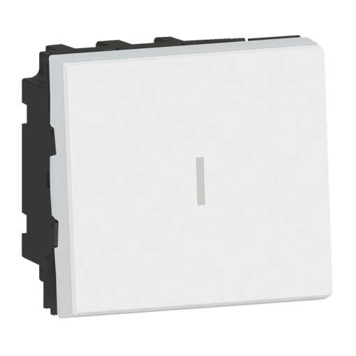 Mosaic - Inversor de grupo 10AX-250V- ligad.de parafusos - 2 módulos - branco
